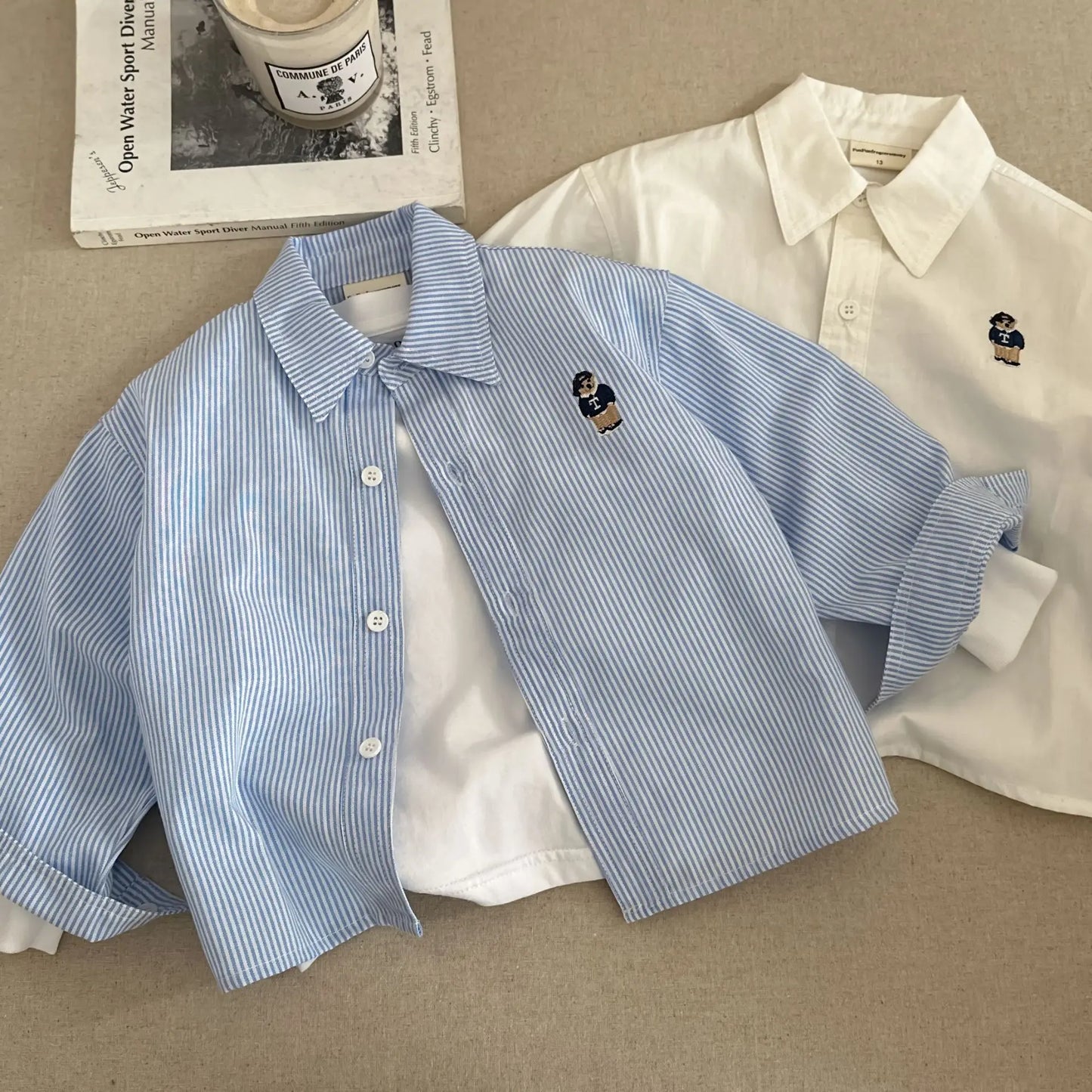 Spring Cartoon Boys & Girls Long Sleeve Blouses Shirts