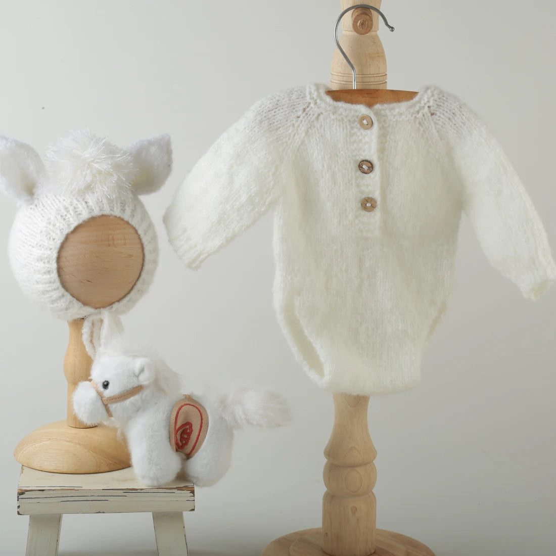 Newborn knitted Horse Jumpsuits Outfit