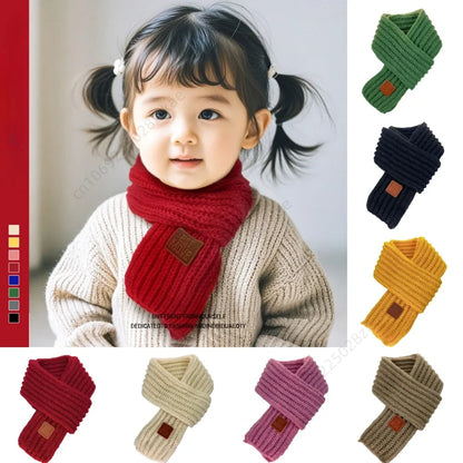 Multicoloured Unisex Winter Knitted Scarf