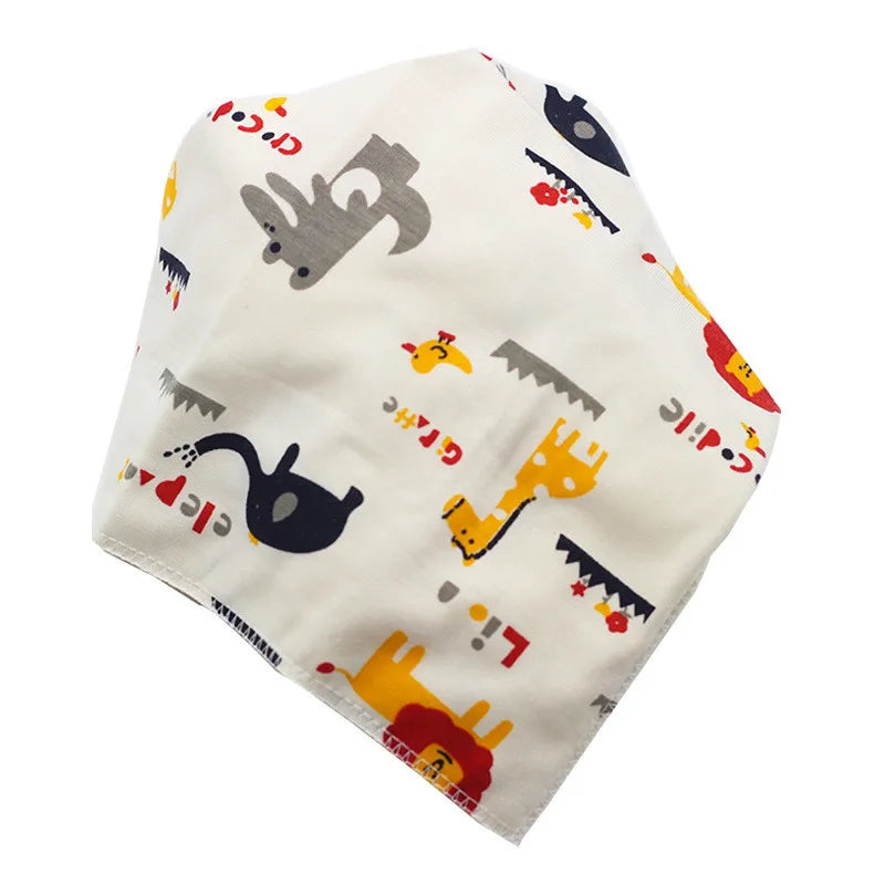 Baby Triangle Cotton Cartoon Bibs