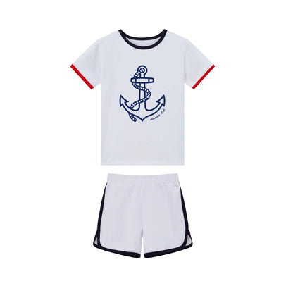 Matching Anchor Summer Outfit Set for Girls & Boys