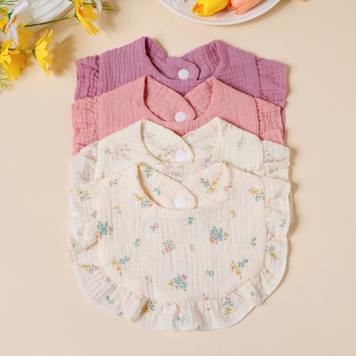 Muslin Cloth 4pcs/set Children Bib Set