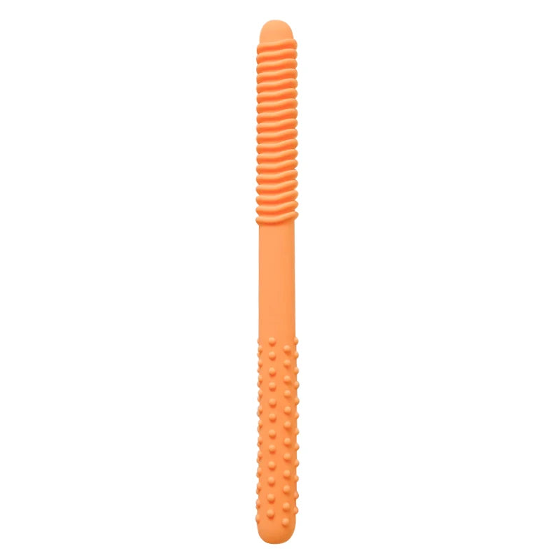 1pcs Straw Teether Children's Toy Soft Silicone Hollow Molar Stick Non-toxic Durable