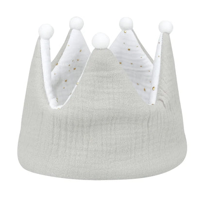 Double Sided Cotton Baby Birthday Crown Hat