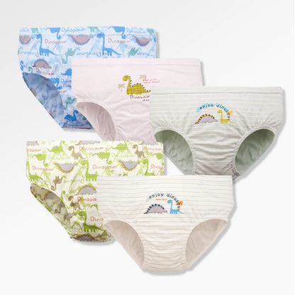 3 Pcs Children Dinosaur Cotton Underwear