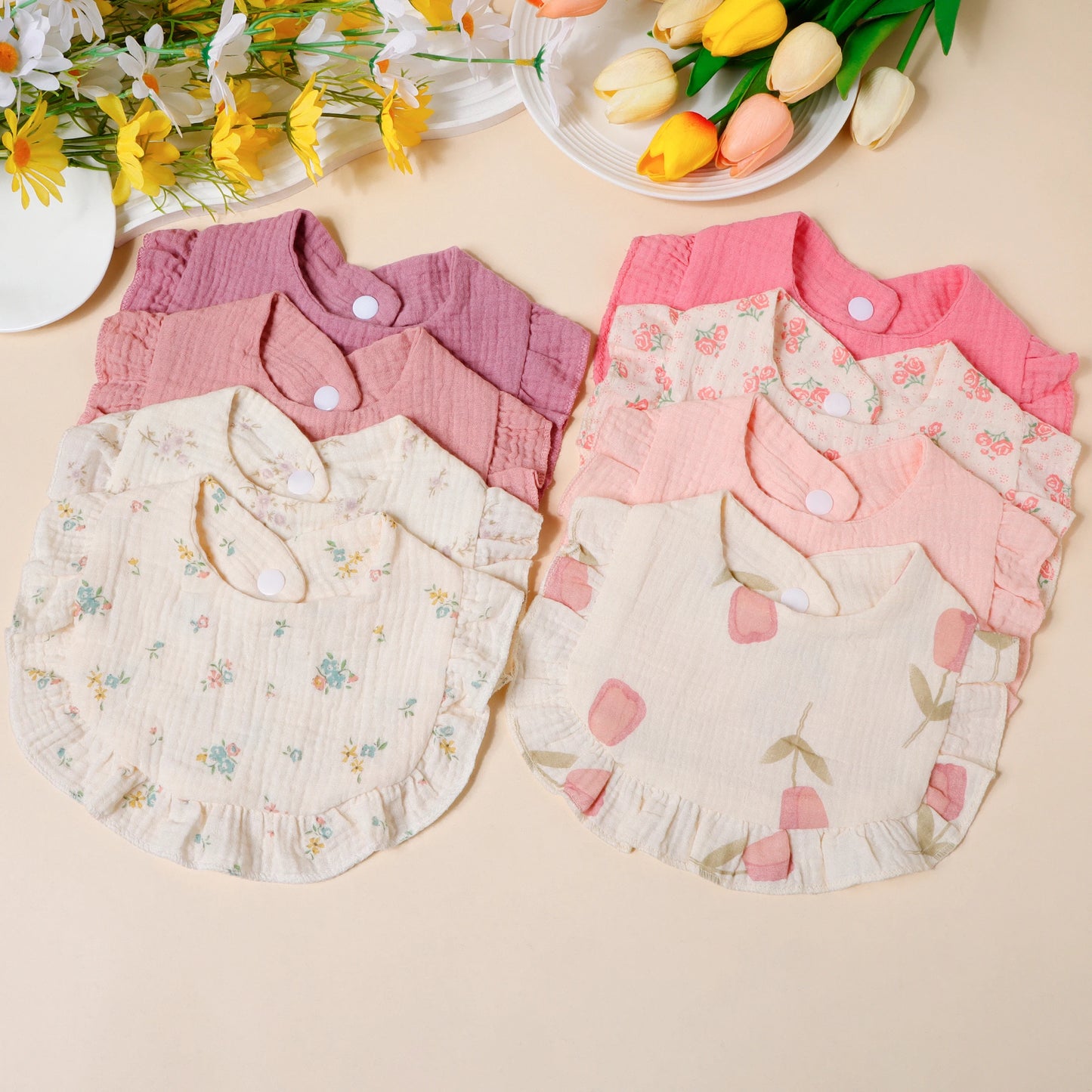 Muslin Cloth 4pcs/set Children Bib Set