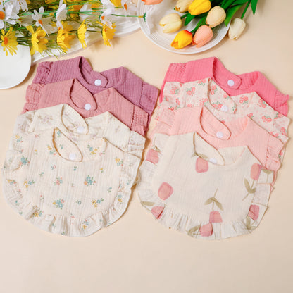 Muslin Cloth 4pcs/set Children Bib Set