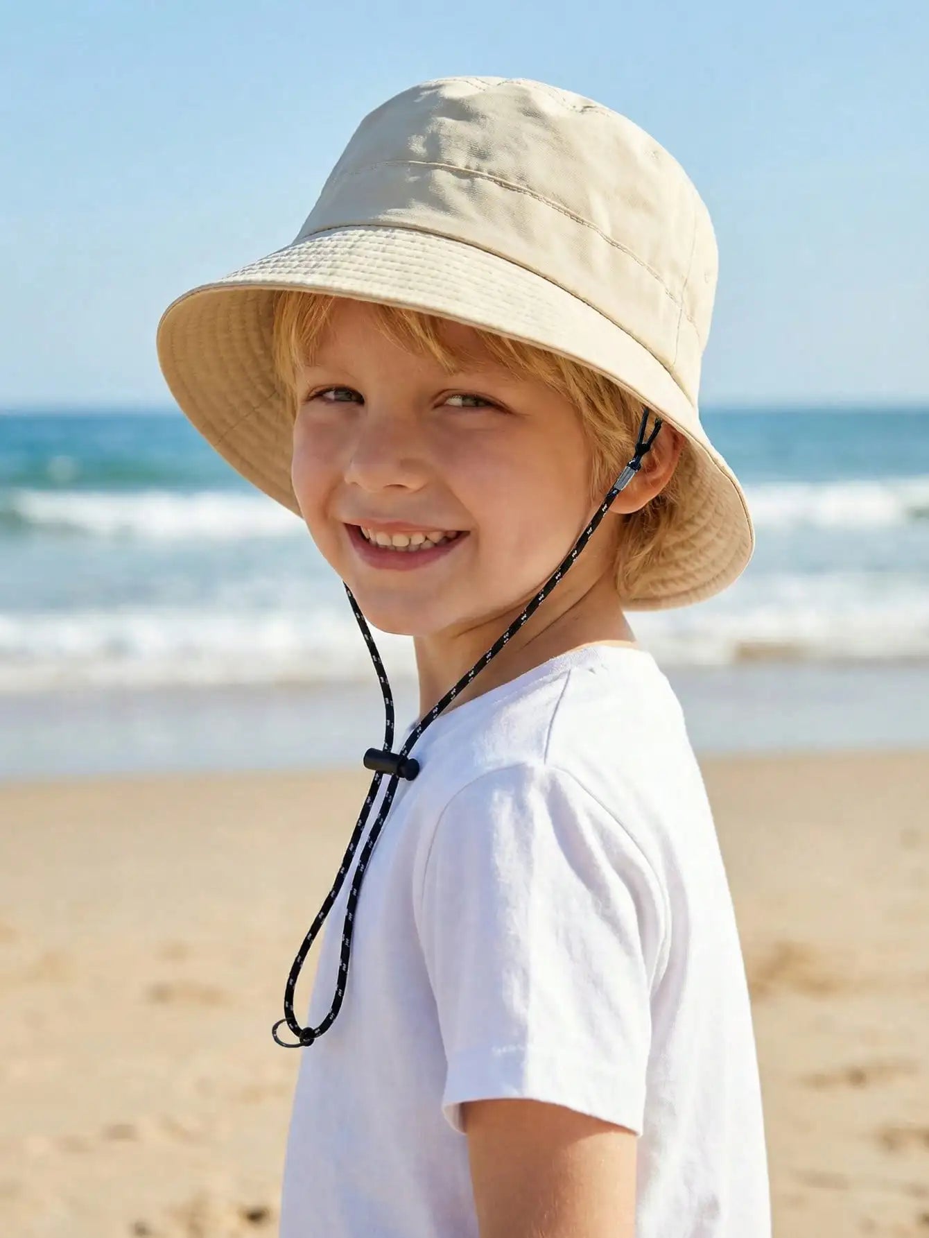 Adjustable Drawstring Bucket Hat Summer Outdoor Fun