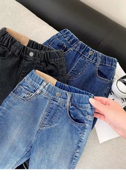 Boys Loose Thin Denim Long Pants