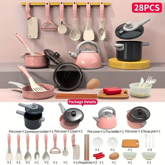 Kitchen Set with Realistic Cooking Tools