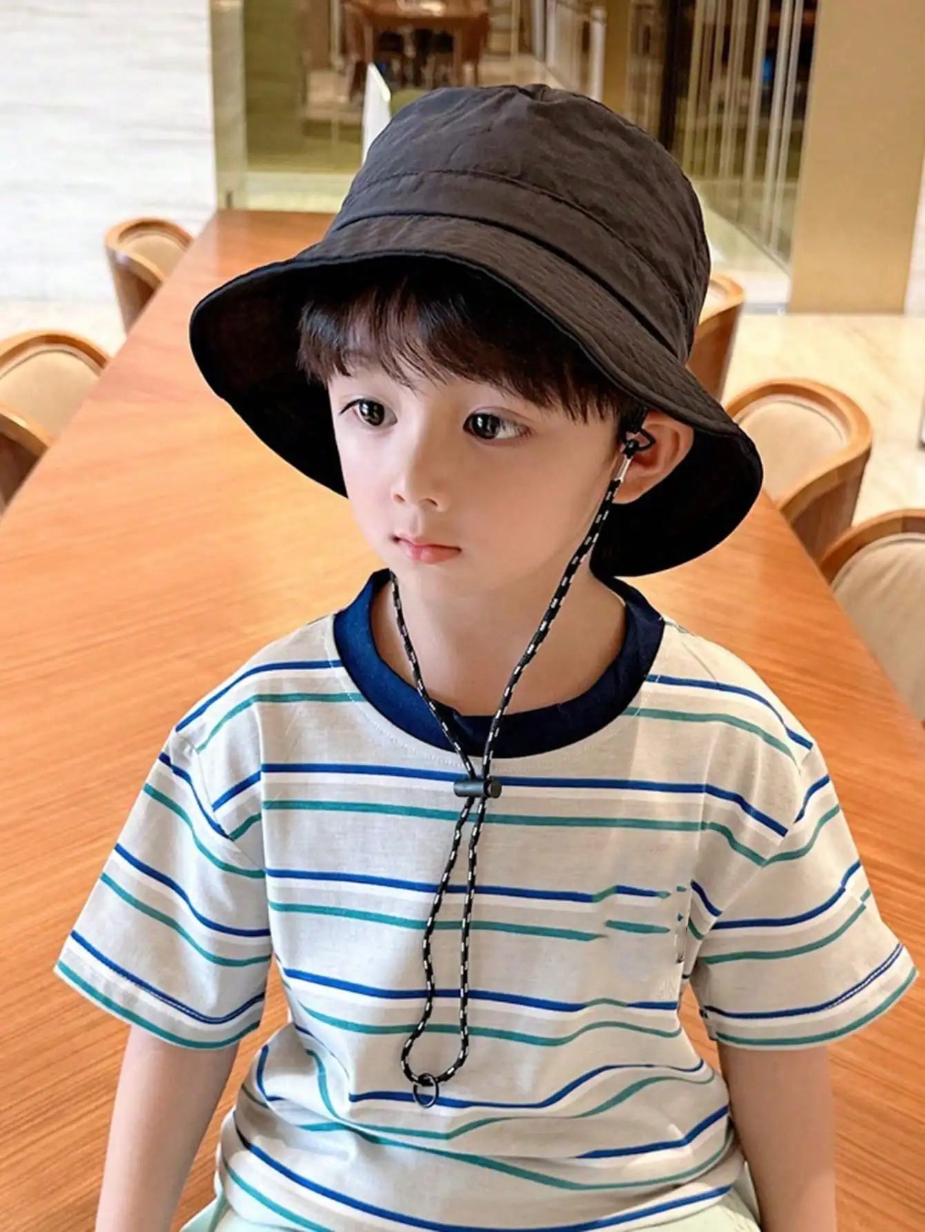 Adjustable Drawstring Bucket Hat Summer Outdoor Fun