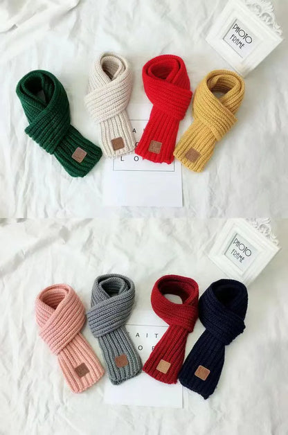 Multicoloured Unisex Winter Knitted Scarf