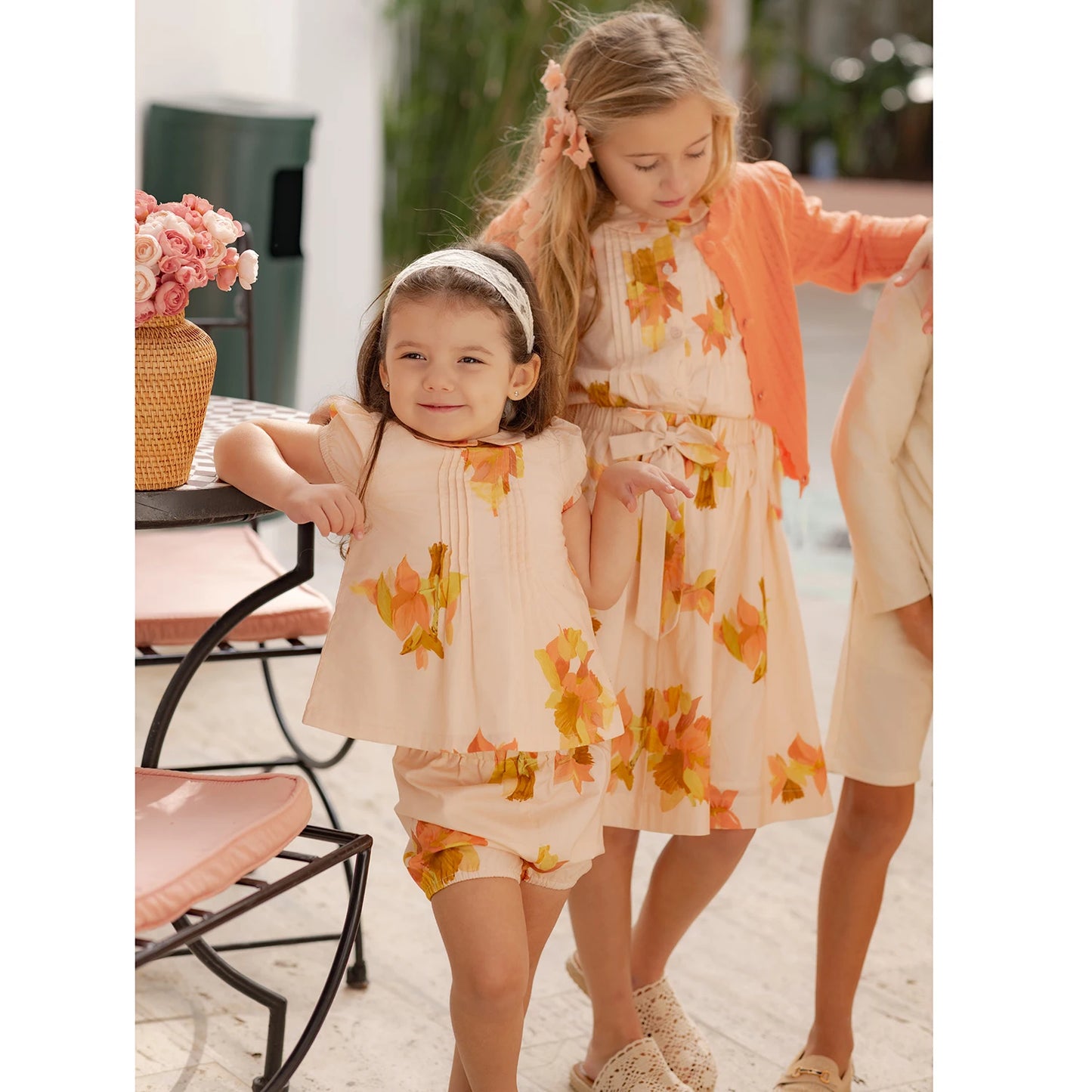 Matching Floral Set for Siblings