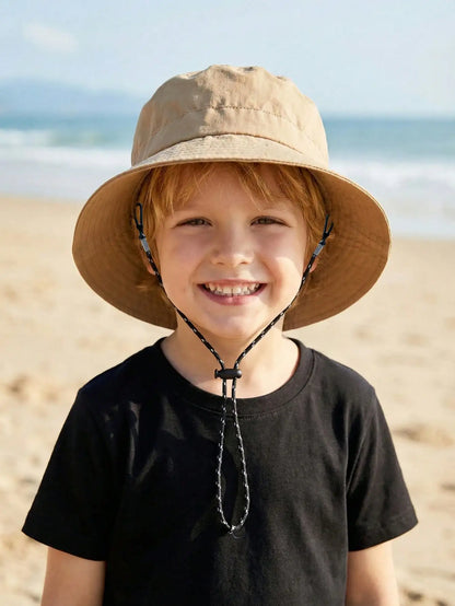 Adjustable Drawstring Bucket Hat Summer Outdoor Fun