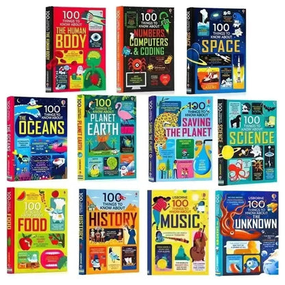 11 Books/Set 100 Things to Know About Hardcover Children Book in English
