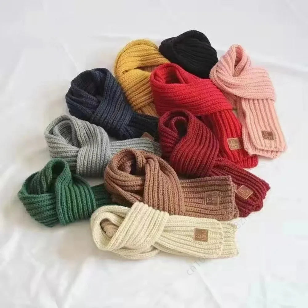 Multicoloured Unisex Winter Knitted Scarf