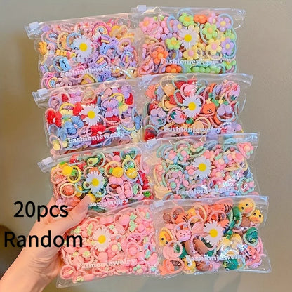 20 Pieces - Small Hair Ties for Toddlers