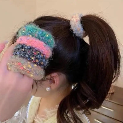 Set Of 86 Hair Ties In Various Colors