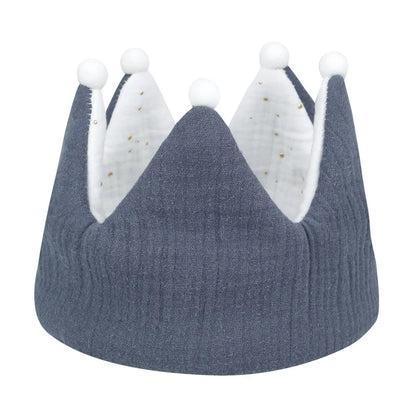 Double Sided Cotton Baby Birthday Crown Hat