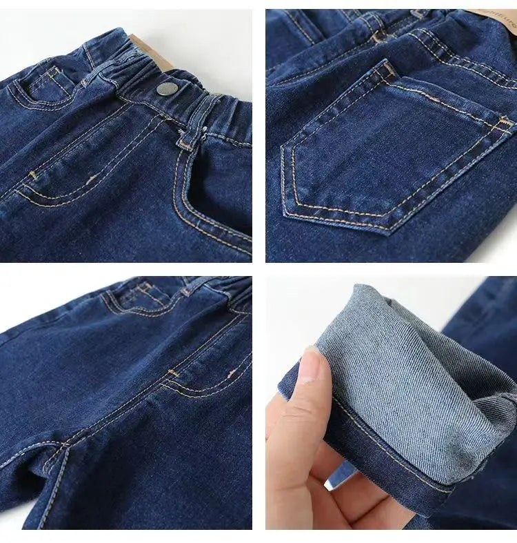 Boys Loose Thin Denim Long Pants