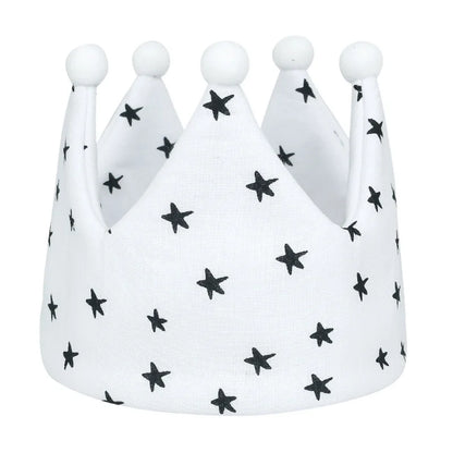Double Sided Cotton Baby Birthday Crown Hat