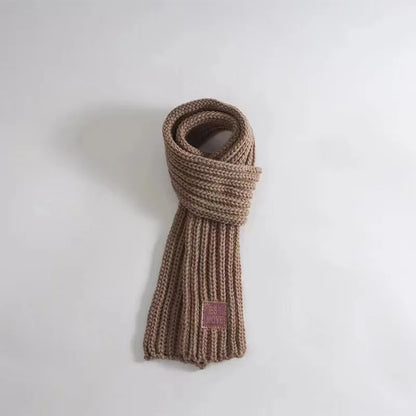 Multicoloured Unisex Winter Knitted Scarf