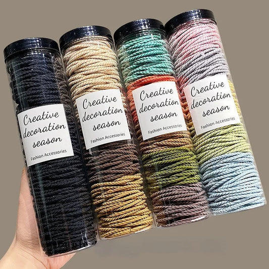 100pcs Seamless Hair Rings Elastic Hair Ties