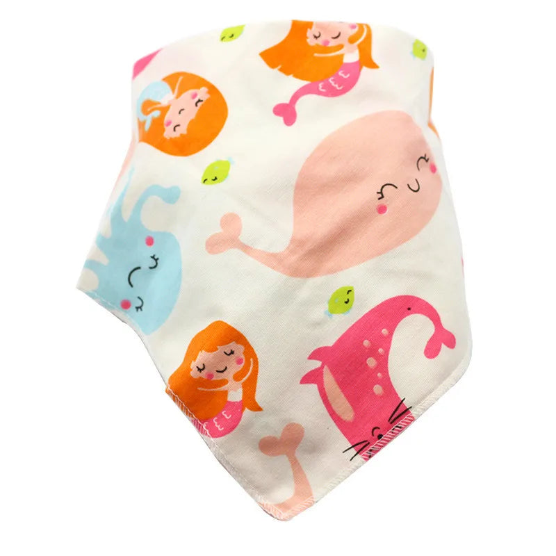 Baby Triangle Cotton Cartoon Bibs
