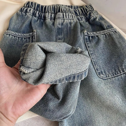 Boys Denim Side Pocket Pants