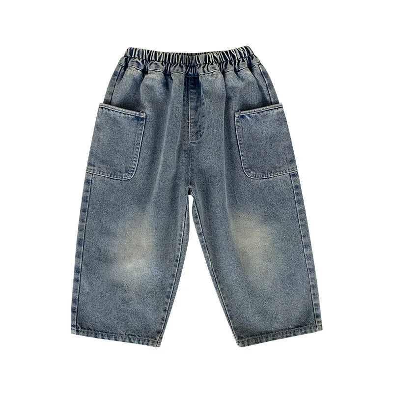 Boys Denim Side Pocket Pants