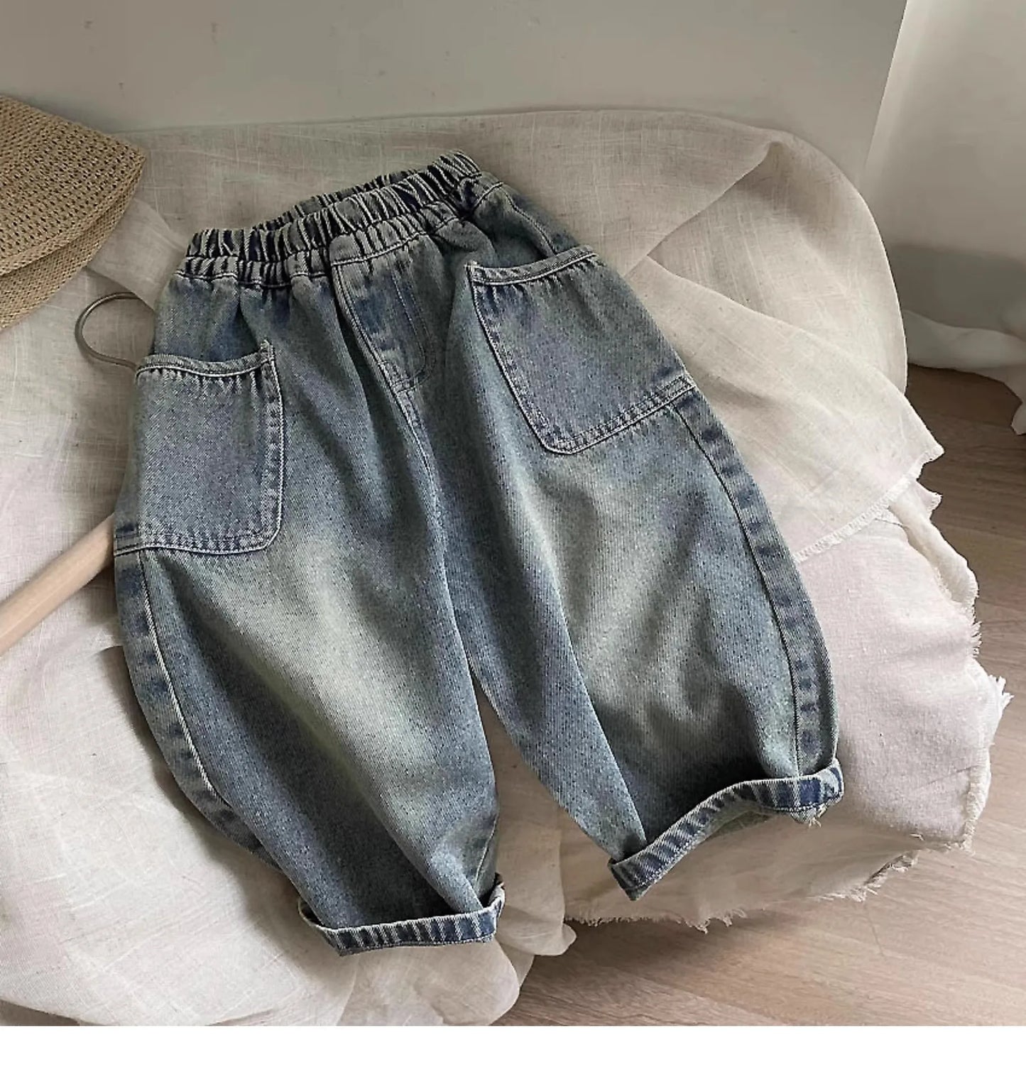 Boys Denim Side Pocket Pants