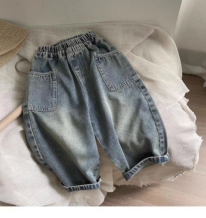Boys Denim Side Pocket Pants