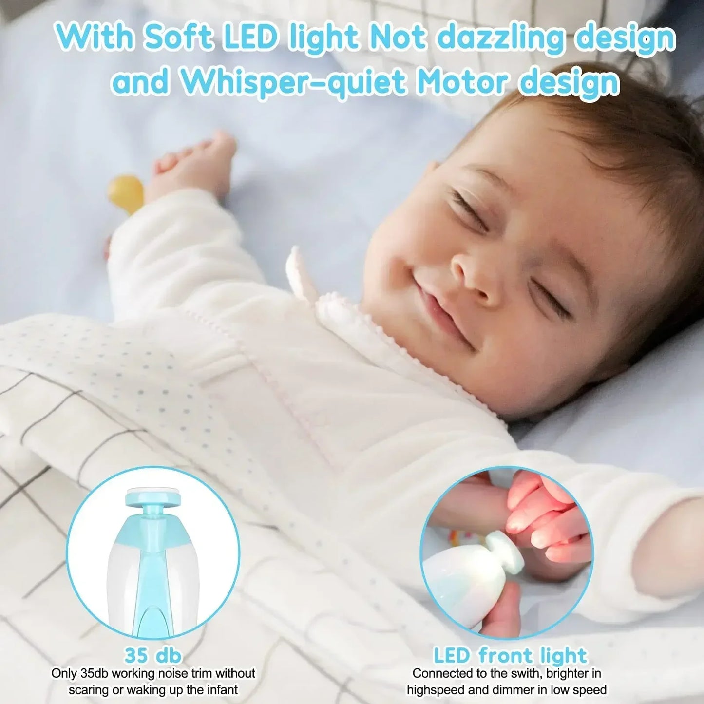Electric Nail Trimmer Baby Tool Set