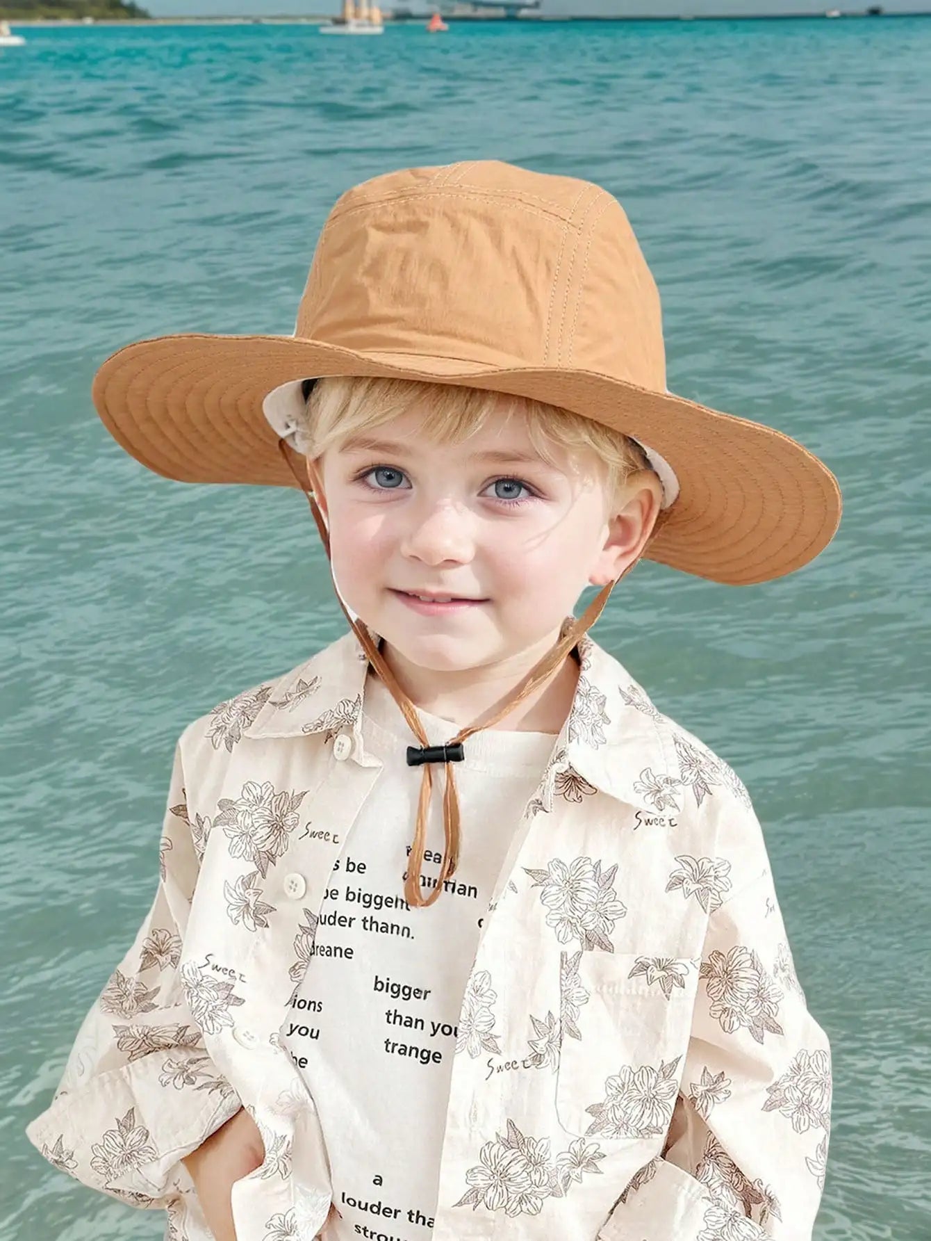 Adjustable Drawstring Bucket Hat Summer Outdoor Fun