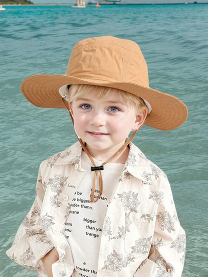 Adjustable Drawstring Bucket Hat Summer Outdoor Fun