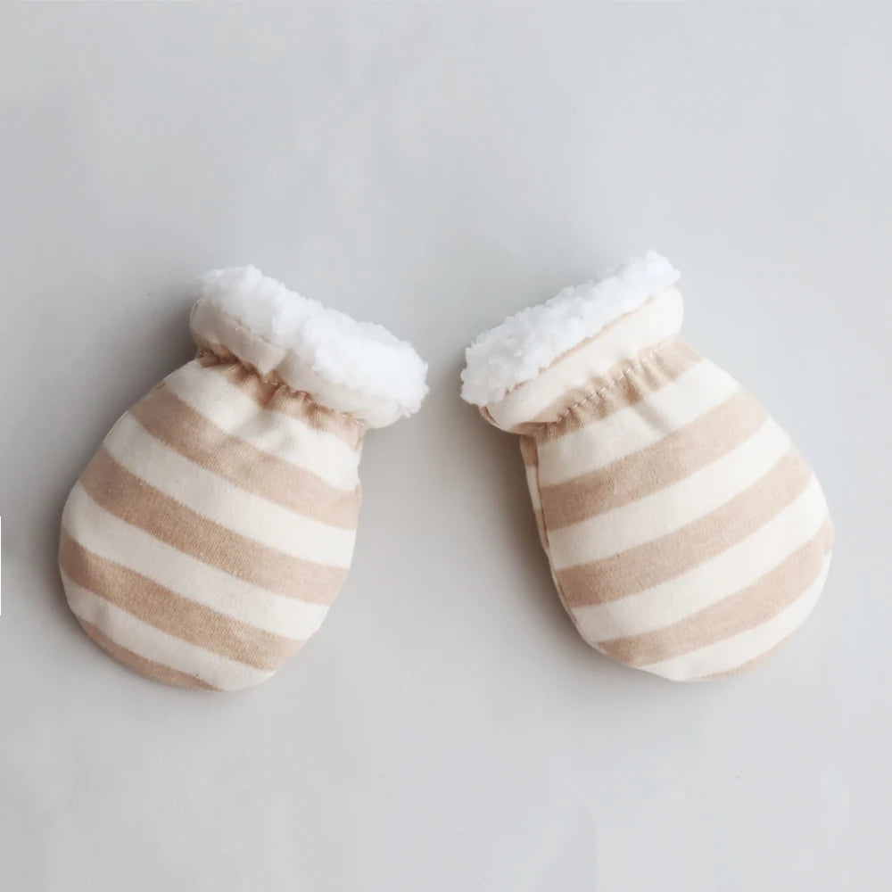 Newborn Gloves Winter Baby Anti-Grab Mittens Full Finger Warmth