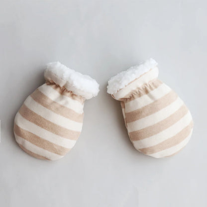 Newborn Gloves Winter Baby Anti-Grab Mittens Full Finger Warmth