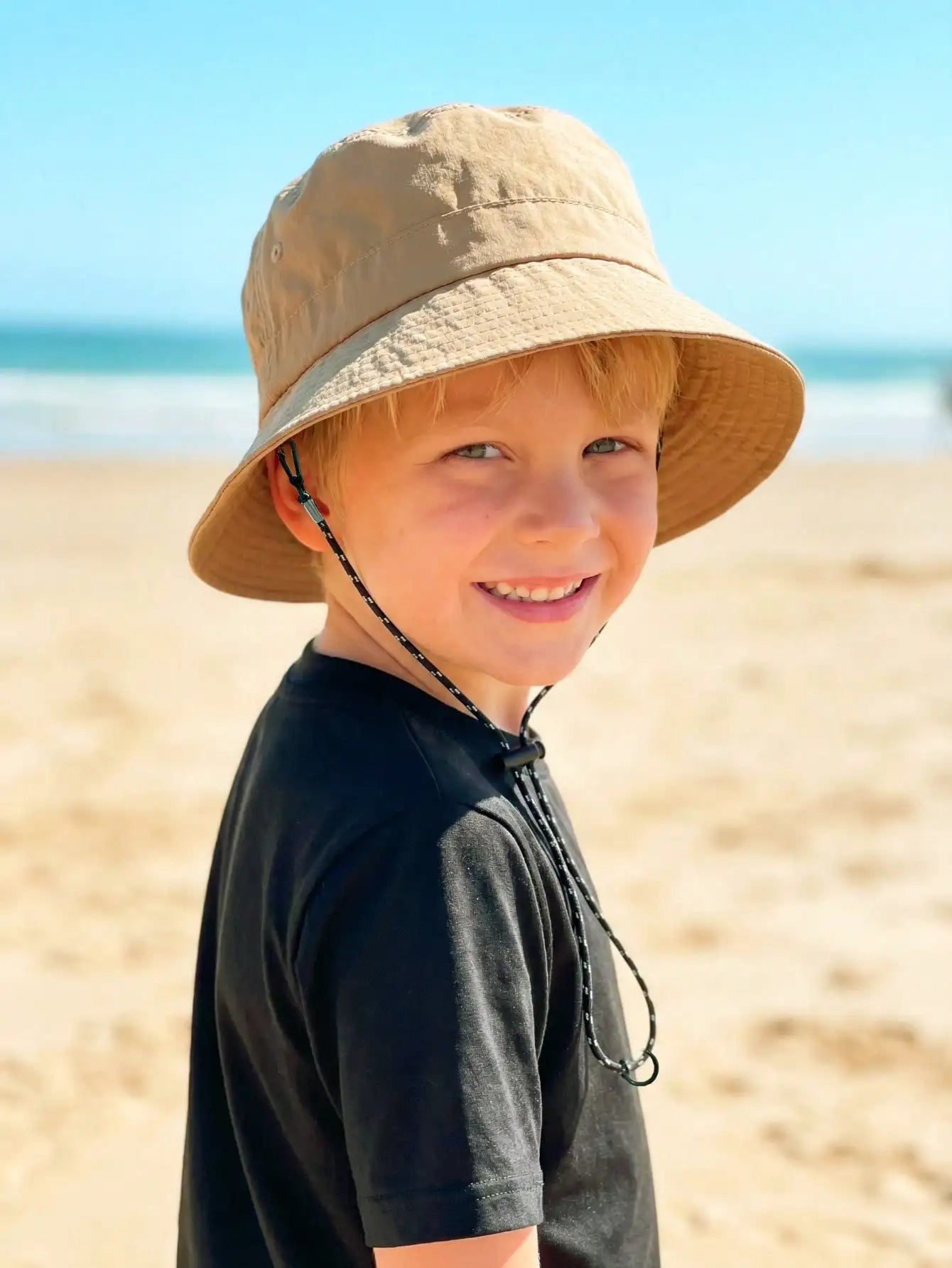 Adjustable Drawstring Bucket Hat Summer Outdoor Fun