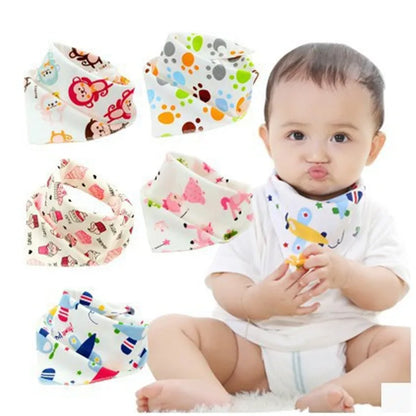 Baby Triangle Cotton Cartoon Bibs