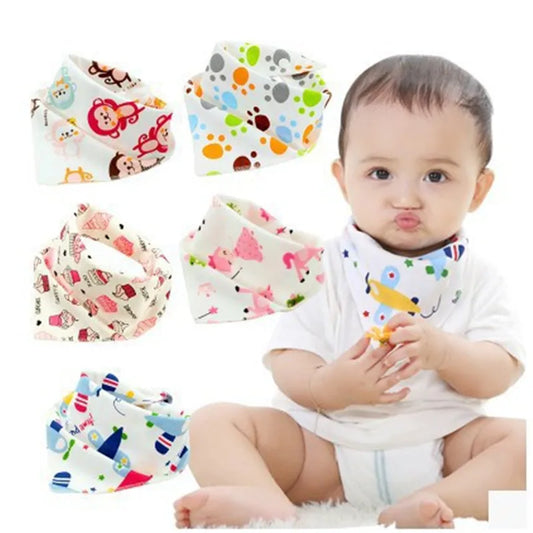 Baby Triangle Cotton Cartoon Bibs