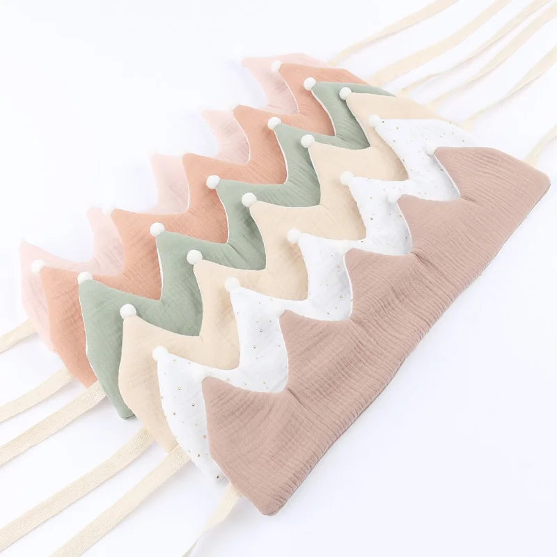 Double Sided Cotton Baby Birthday Crown Hat