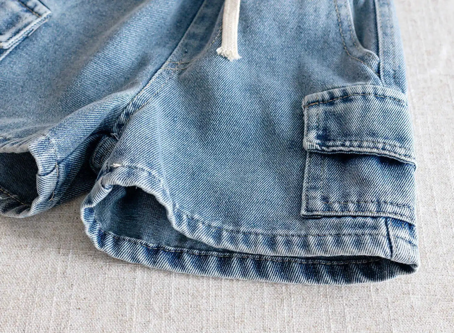 Boys Denim Cargo Shorts