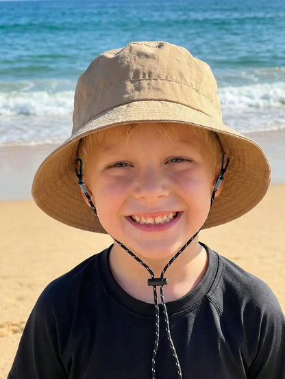 Adjustable Drawstring Bucket Hat Summer Outdoor Fun