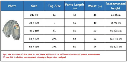 Denim Pants Cotton Loose Jeans for Boys