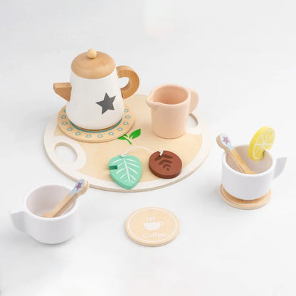 Wooden Kitchen Tea Party Set