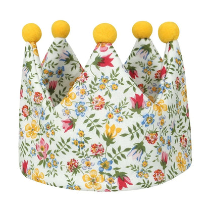 Double Sided Cotton Baby Birthday Crown Hat