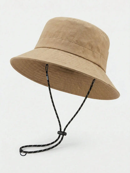 Adjustable Drawstring Bucket Hat Summer Outdoor Fun