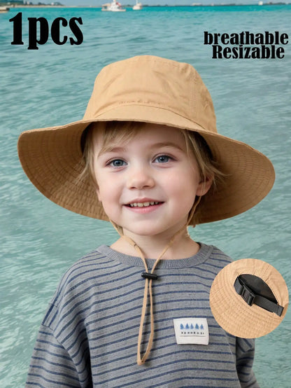 Adjustable Drawstring Bucket Hat Summer Outdoor Fun