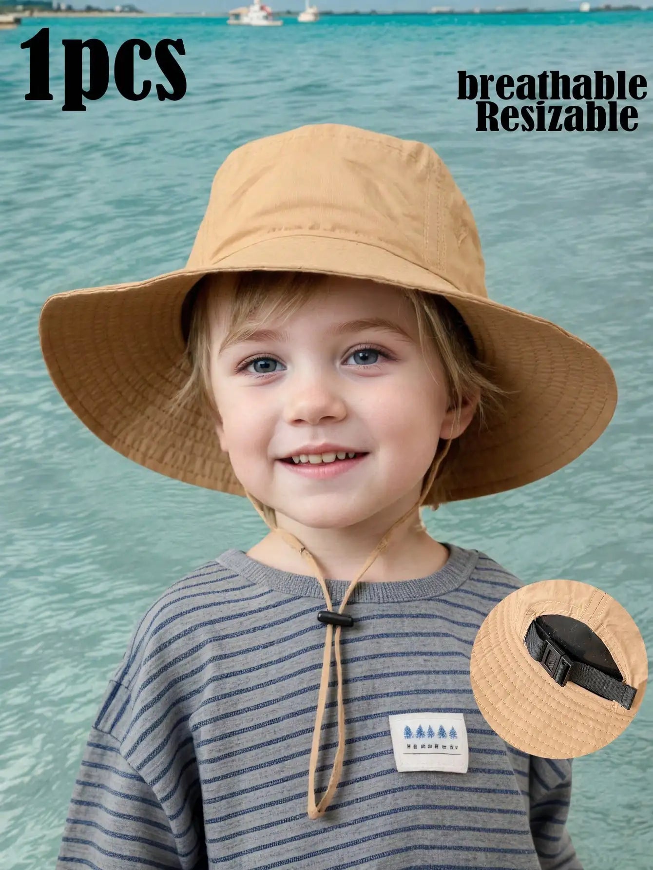Adjustable Drawstring Bucket Hat Summer Outdoor Fun