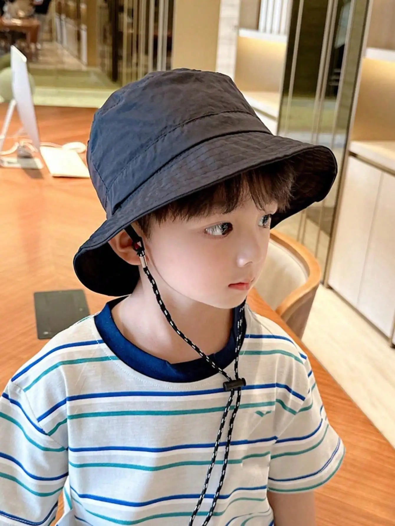 Adjustable Drawstring Bucket Hat Summer Outdoor Fun